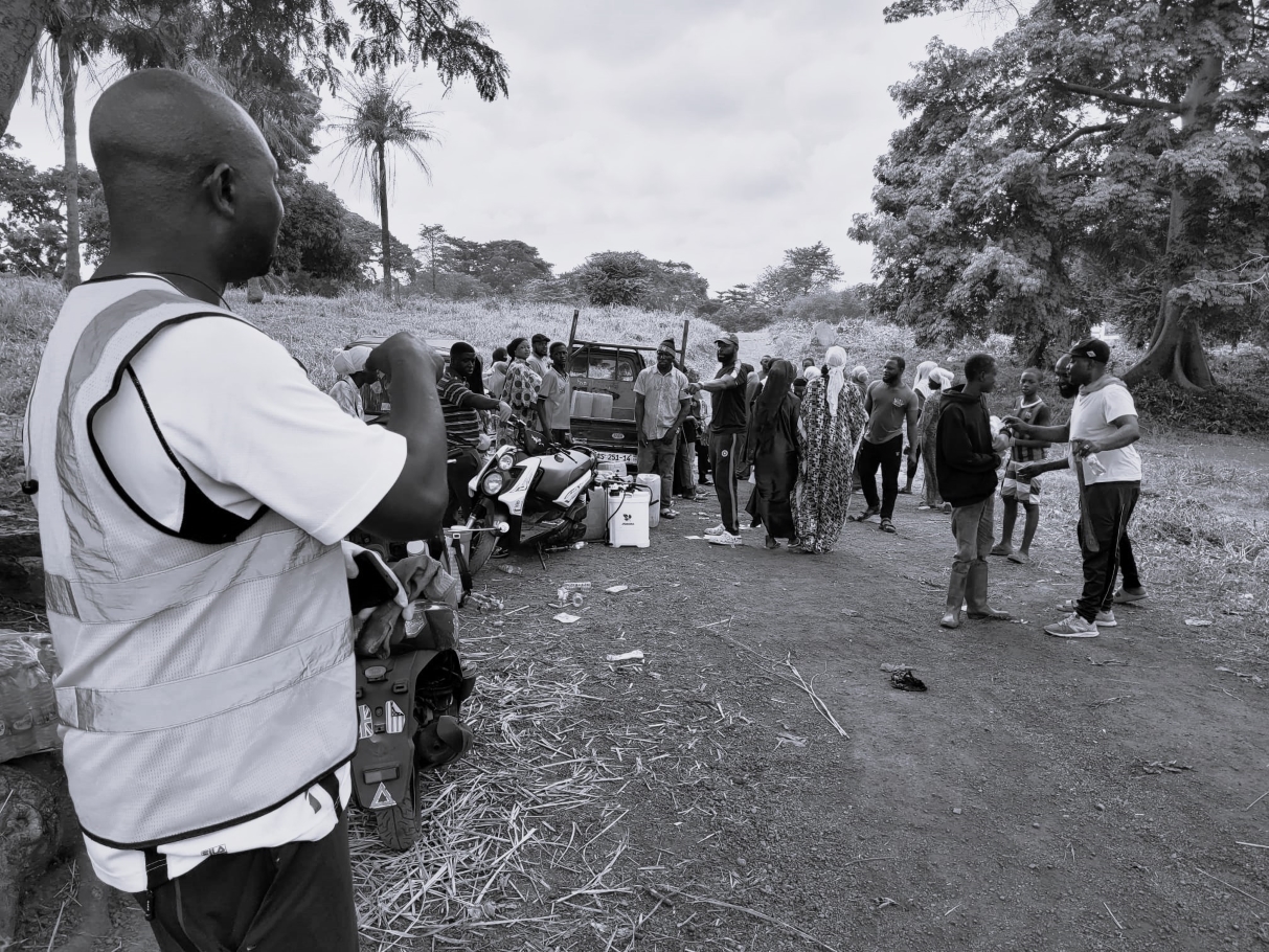 Volunteers in action